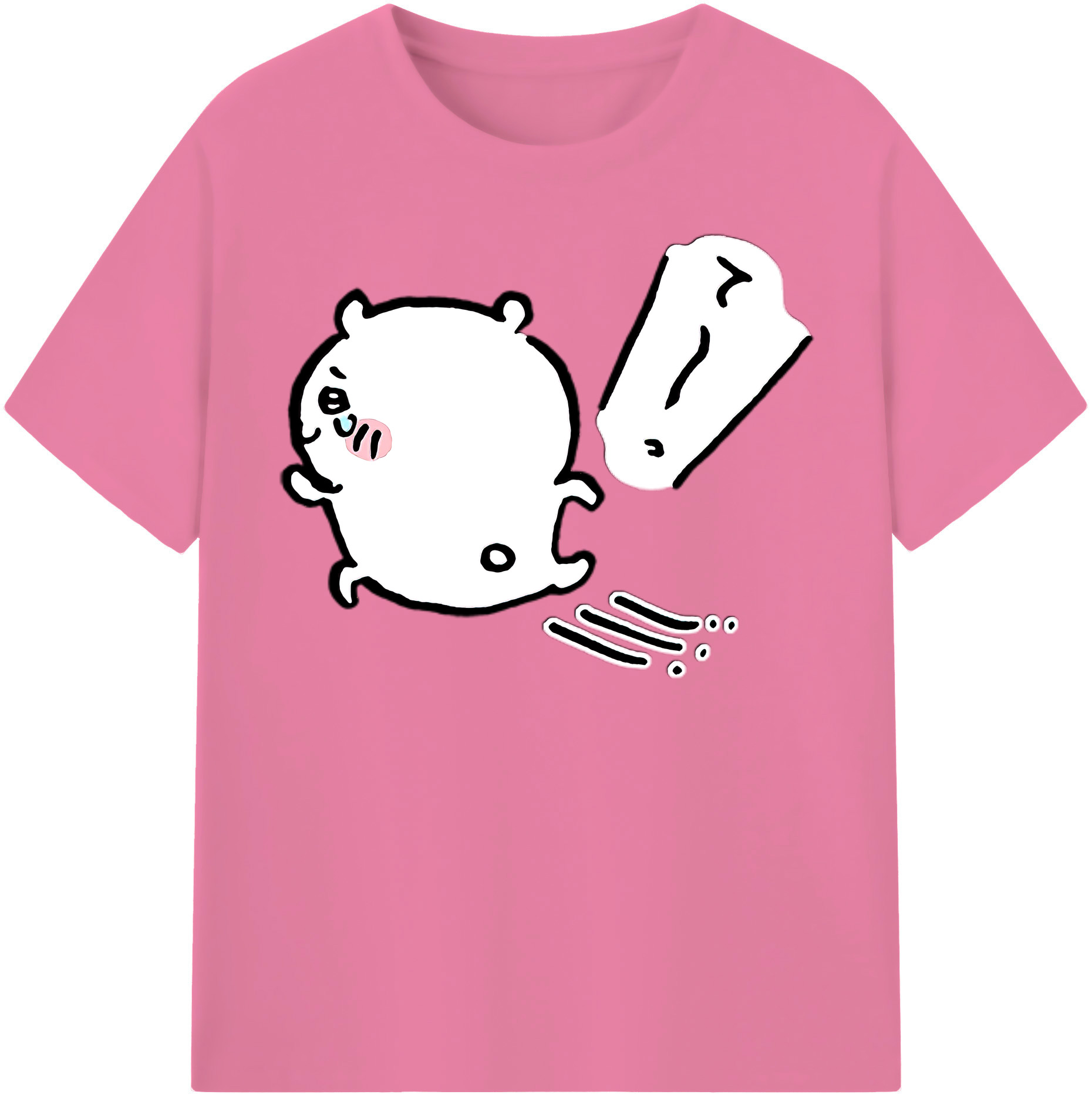 （画像用） ちいかわ ちいかわ Chii-kawa chiikawa 綿100％半袖Tシャツ（フロントプリント）